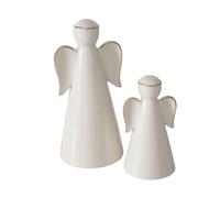BOLTZE Veliden Ange Blanc doré 11-17 cm 2 pièces