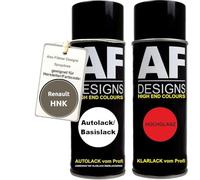 Bombe aérosol compatible avec Renault HNK Beige Cendre Nacre Metallic Vernis de base transparent en aérosol 400ml