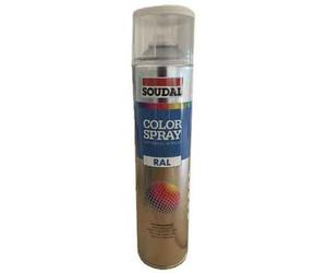 Bombe de peinture acrylique universelle SOUDAL 600 ml, noir brillant RAL 9005