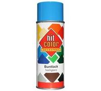 Bombe de peinture - Bleu ciel - RAL5015 - Brillant - Décoration - Tous supports - Hit Color - 400ml