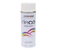 Bombe de peinture brillant Motip Deco Glycero Aerosol 01600 Blanc