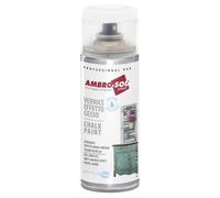 Ambro Sol Vernis/Peinture V404BP Effet plâtre Ultra mat à base d'eau 400 ml Blanc pur