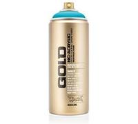 Bombe de peinture - Gold - Acrylique - 100% cyan - P2000 - 400ml - Montana Cans