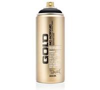 Bombe de peinture - Gold - Acrylique - Shock black - S9000 - 400ml - Montana Cans