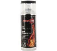 Bombe de peinture - Haute température - Résistance jusqu'à 700C - Noir mat - 400ml