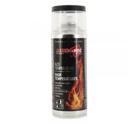 Bombe De Peinture - Haute Température - Résistance Jusqu'à 700c - Noir Mat - 400ml