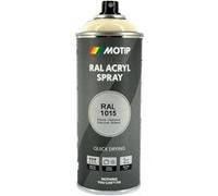 Bombe de peinture - Ivoire clair - RAL 1015 - Brillant - Acrylique - Tous supports - MoTip - 400ml Ivoire
