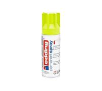 Edding 5200 spray permanent - jaune fluorescent mat - 200 ml - peinture acrylique pour peindre ou décorer verre, métal, bois, céramique, plastique, toile - peinture acrylique en aérosol