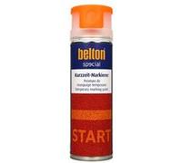 Bombe de peinture - Marquage temporaire - Chantier - Orange néon - Valve 360° - Belton - 500ml