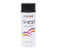 Bombe de peinture motip deco glycero satin noir profond aerosol 400ml (01659)