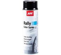 Bombe de peinture - Noir - Brillant - Acrylique - Toutes surfaces - APP Rally - 600ml