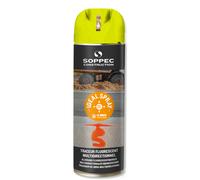 Bombe de peinture - Traceur de chantier jaune fluo multidirectionnel ideal spray SOPPEC 9-12 mois - 141817o