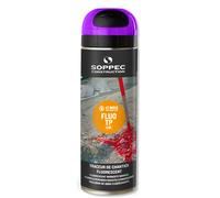 Bombe de peinture - Traceur de chantier SOPPEC fluo tp violet 9-12 mois - 141520