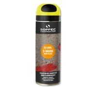 Bombe de peinture - Traceur de chantier SOPPEC jaune non fluo s mark 6 mois - 141902