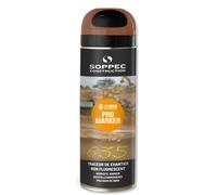 Bombe de peinture - Traceur de chantier SOPPEC non fluorescent promarker marron 9-12 mois - 141509
