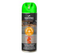 Bombe de peinture - Traceur de chantier vert fluo multidirectionnel ideal spray SOPPEC 9-12 mois - 141818o