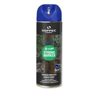 Bombe de peinture - Traceur forestier longue durée non fluorescent bleu 4-6 ans strong marker SOPPEC - 131701o