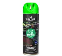 Bombe de peinture - Traceur forestier SOPPEC fluorescent vert fluo 12 mois fluo marker - 131318