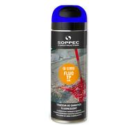 Bombe de peinture - Traceur SOPPEC de chantier fluo tp bleu 9-12 mois 500 ml - 141519