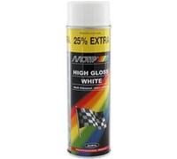 Bombe de peinture voiture - blanc brillant - Motip n/a G