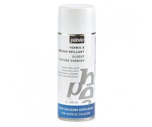 Bombe De Vernis À Tableau - Brillant - Transparent - Pour Acrylique - Pébéo - 400ml