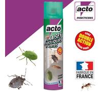 Bombe double action - punaises diaboliques et vertes - 400 mL