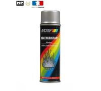 Bombe Spray Peinture Motip Argent Haute température 800° Pot Echappement /Moteur