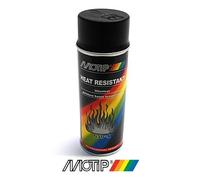 bombe spray peinture motip noir mat haute température 800° echappement pot