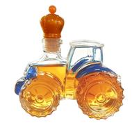 Bomefoi Bouteilles De Spiritueux Vides - Tracteur En Verre Décor Maison,Carafe En Verre Pour Liqueurs Et Tequila | Pour Vin Vodka Cognac Maison Bureau Bar Hommes Papa Anniversaire Noël Fête