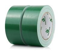 BOMEI PACK Lot de 2 rouleaux de ruban adhésif blindé vert imperméable 50 mm x 30 m - Ruban adhésif en tissu - Ruban adhésif blindé extra fort - Ruban adhésif étanche