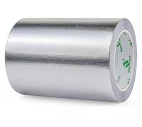 BOMEI PACK Ruban Adhésif Aluminium renforcé, Bande d'étanchéité Étanche Feuille, ruban d'aluminium de réparation, Ruban adhesif haute temperature pour la réparation, l'isolation (Argenté, 150mm*20m)
