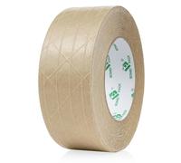 BOMEI PACK Ruban adhésif renforcé en papier kraft 2pouces*50 m, ruban d'emballage autocollant gommé, pour emballage, expédition, déménagement et stockage intensifs