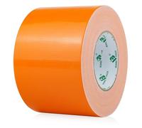 BOMEI PACK Ruban Adhésif Toilé Heavy Duty Duct Tape 100mm x 50 m pour les travaux de réparation, fixation, de scellage, d'étiquetage et de rénovation (Orange)