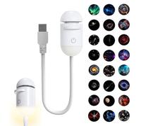 BomKra Galaxy Projector Night Light, Plug-and-Play, Projecteur de ciel étoilé 2 en 1, projecteur de rêve de galaxie océanique à 360°, alimenté par USB, pour enfants et adultes (24)