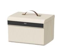 BommFu Boîte de Rangement Verrouillable,Coffre À Combinaison Taille - Organisateur Bijoux Double Couche Pour Argent Documents Effets Personnels Bureau Maison Voyage