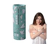 BommFu Ruban adhésif invisible pour vêtements, bande adhésive transparente très efficace pour le corps, tampon autocollant résistant à la transpiration comme support pour robes de femme, jupes