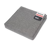 bomoe ilano - Coussin Dossier Jardin Extérieur 70x70cm - Housse Lavable & Protection UV - Coussin Salon Lounge Canapé Gris Clair