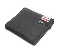 BOMOE Coussin de Jardin Dossier extérieur Protection UV Housse Lavable Banc | 60x40cm anthracite 10cm épaisseur confortable pour fauteuil chaise salon Premium lounge ilano