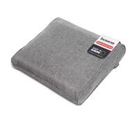 BOMOE Coussin de Jardin Dossier extérieur Protection UV Housse Lavable Banc | 60x40cm gris clair 10cm épaisseur confortable pour fauteuil chaise salon Premium lounge ilano