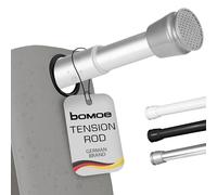 Bomoe tringle rideau de douche extensible sans perçage aluminium salle bain | 140-260cm télescopique de baignoire vêtements Barre Antidérapante pince serrage vis Neptun
