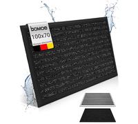 BOMOE XXL paillasson Aluminium antidérapant Inoxydable pour Porte d'entrée