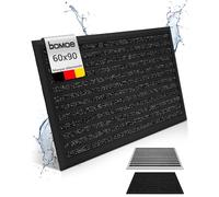 BOMOE XXL paillasson Aluminium Extra Large antidérapant Inoxydable Porte | 60x90cm anthracite résistant aux intempéries extérieur intérieur pour porte d'entrée bureau grille essuie-pieds tapis AluGant
