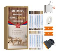 BOMVMVE Kit Réparation Parquet 12 Couleurs, Rebouche Bois | Pate a Bois Rebouchagez, Mastic Bois, Kit Reparation Carrelage pour Stratifié, Bois, PVC, Carrelage, Meubles