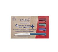 BON APPETIT PLUS Coffret de 4 Couteaux de table microdentée steak OPINEL Glam 4 couleurs