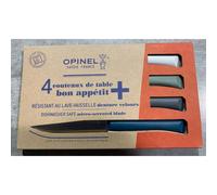 BON APPETIT PLUS Coffret de 4 Couteaux de table microdentée steak OPINEL Tempête