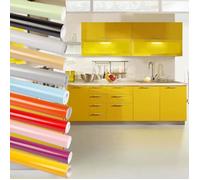 Bon Enjoy 0.61*5M Autocollant Papier Peint Auto-Adhésif Stickers en PVC étanche pour Cuisine pour Meubles ,Cuisine Couleur :Jaune