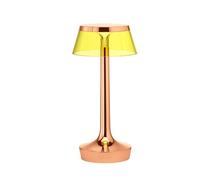 Bon Jour Unplugged Bordlampe Kobber Krop Og Gul Skærm