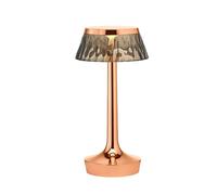 Bon Jour Unplugged Bordlampe Kobber Krop Og Røgfarvet Skærm