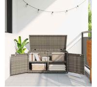Bon marché - Armoire de rangement jardin gris 110x55x60,5 cm résine tressée plds986384