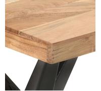Bon marché * Table à manger - JILL'S Table cuisine - 120x60x76 cm Bois solide d'acacia FR8079